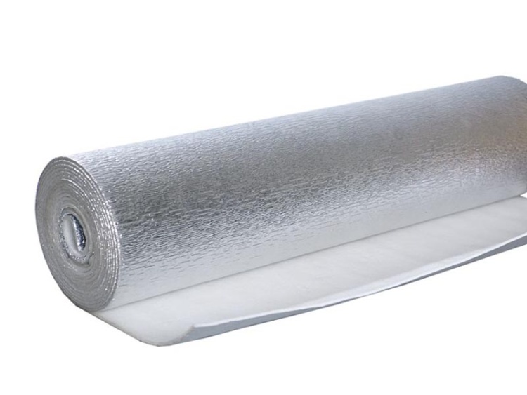 Полотно изоляционное фольгированное с клеевым слоем Изодом 15000х1000х10 мм