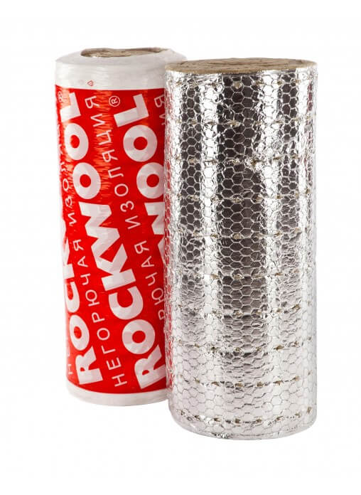 Утеплитель Rockwool Вайред Мат I 80 Кашированный фольгированный 5000х1000х40 мм