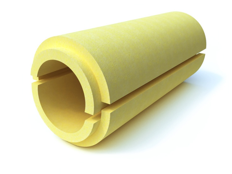 Скорлупа  для теплоизоляции труб ППУ С 1000х273х65 мм