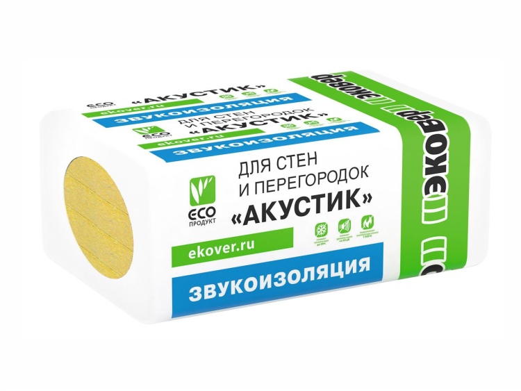 Утеплитель Эковер Акустик 35 1000х500х100 мм, 6 шт. уп